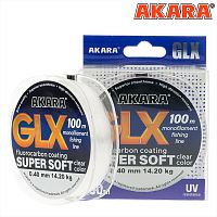 Леска Akara GLX Super Soft 100 м 0,15 прозрачная