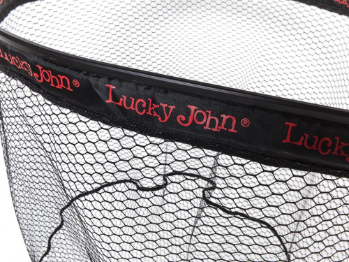 Подсачек складной Lucky John телескопический 180х70х60см прорезиненный плавающий фото 5