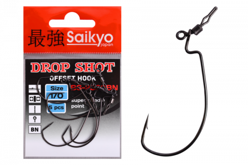 Крючки Saikyo BS-2330 Drop Shot BN №1/0 (5 шт)