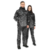 Костюм Aquatic К-23 (soft-shell, мембрана 10000/10000, цвет - CAMO BLACK, размер 52, фирменная печать Aquatic)
