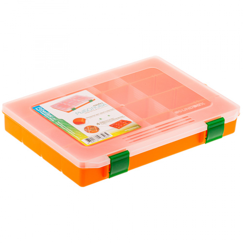 Коробка FisherBox 250 цв. оранж (25х19х04) фото 2