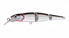 Воблер Составной Strike Pro Flying Fish Joint 110, цвет: A010-EP Black Back Silver, (EG-079J#A010-EP