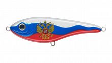 Воблер Джеркбейт Strike Pro Buster Jerk Sinking, цвет: A229F Russian Flag, (EG-048#A229F)