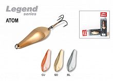 Блесна колеб. Akara Legend Atom 70 мм 15 гр. Sil