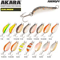 Блесна колеб. Akara Salmon Кижуч 70 мм 20 гр. 15-NI/GO