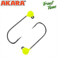 Джиг. Akara Trout Time Шар вольфрам 0,5 г. 3,5 мм. кр. № 2 Yellow (3шт)