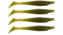 Силиконовая приманка Strike Pro Pig Shad Nano, цвет: Watermelon Red Flake, (уп./4шт.), (SP-172D#118)
