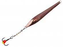 Блесна вертикал. зим. Lucky John DOUBLE BLADE с цеп. и тр. 45мм CS блистер