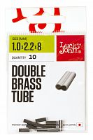 Трубочки обжимные LJ Pro Series DOUBLE LEADER SLEEVER 010, длина 08мм 10шт.
