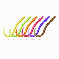 Приманка ZUB-WORM 100мм(4")-5шт, (цвет 351) шартрез с блестками