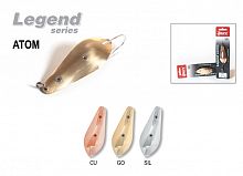 Блесна незац. Akara Legend Atom один крючок 70 мм 15 гр. Sil