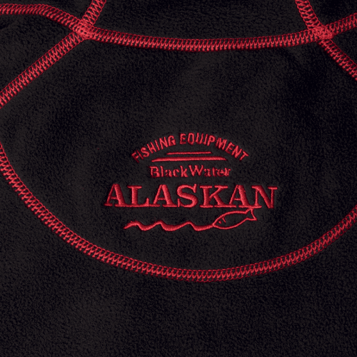 Куртка флисовая Alaskan Black Water черная  L с капюшоном фото 2