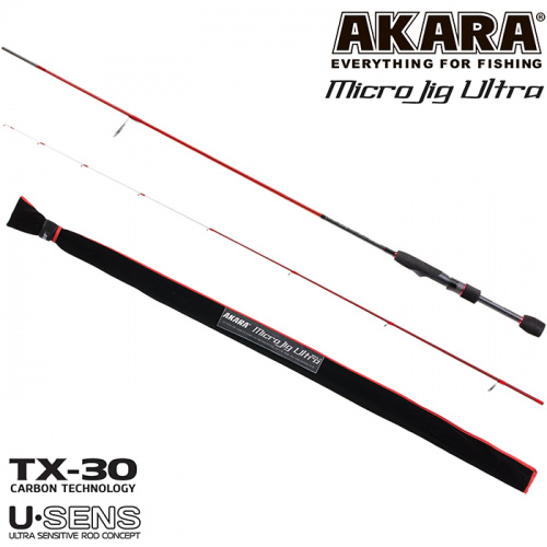 Сп. шт. уг. 2 колена Akara SL1004 Micro Jig Ultra 662UL-S TX-30 (0,5-6) 2,0 м фото 2
