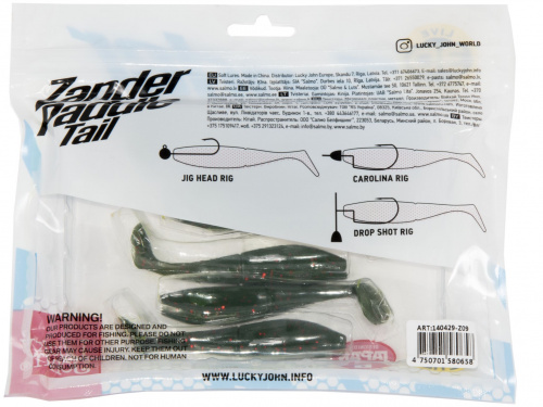 Виброхвосты LJ 3D Series Zander Paddle Tail 4.0in (10.00)/Z09 5шт. фото 4