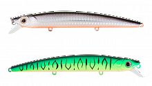 Воблер Минноу Strike Pro Wiggle Stick 140, цвет: GC01S/A70-713 Double Black Silver OB/Mat Tiger, (EG-031F#GC01S/A70-713S)