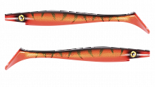 Силиконовая приманка Strike Pro Pig Shad Jr, цвет: Red Tiger, (уп./2шт.), (SP-172C#141)