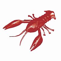 Резина Microkiller рачок 40мм, кровавый (мотыль), 8шт в уп.