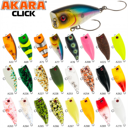 Воблер Akara Click 35F 3,0 гр.A262