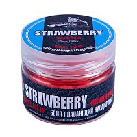 Бойлы насадочные плавающие Sonik Baits 14мм STRAWBERRY Fluo Pop-ups 90мл (Клубника)