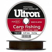 Леска ULTRON Carp Fishing 0,45 мм, 19,0 кг, 300 м, коричневая