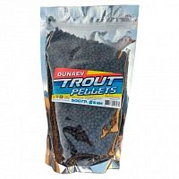 Прикормка "DUNAEV TROUT-PELLETS" 0.5кг, 4.5мм ЧЕРНАЯ