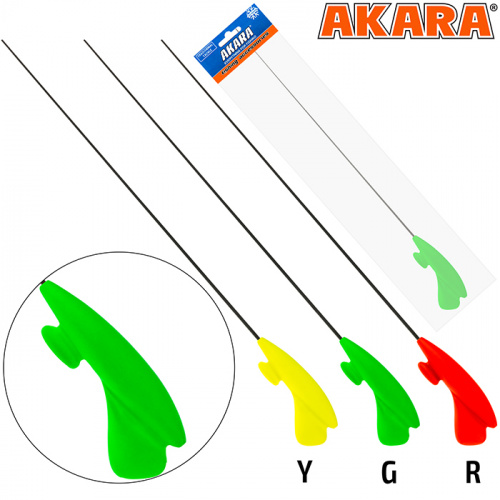 Уд. зим. Akara Lucky Punch L 377 (2,0-8,0 гр.) Green (хлыст L средний Hi Carbon)