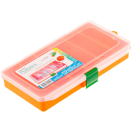 Коробка FisherBox 216 цв. оранж (22х12х03) фото 2