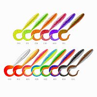 Приманка ZUB-TWIST 100мм(4")-4шт, (цвет 351) шартрез с блестками