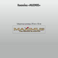 Наклейки Maximus проз/пл. 210х50мм