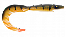 Силиконовая приманка Strike Pro Giant Pig Tail, цвет: Natual Perch OB, (уп./1шт.), (SP-172K#140)