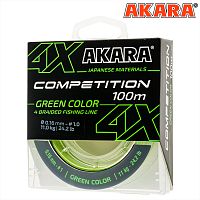 Шнур Akara Competition Green 100 м 0,14