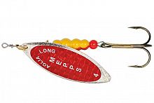 Блесна вращ. Mepps AGLIA LONG REDBO, 4, SILVER