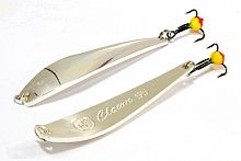 Блесна вертикальная ECOPRO Clown, 55мм, 9гр,  S, Тройник