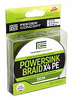 Шнур плетёный Feeder Concept POWERSINK Dark Brown 150/011