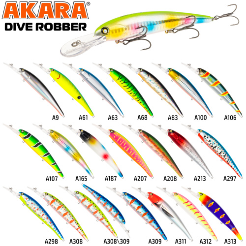 Воблер Akara Dive Robber 120F 19 гр. A308