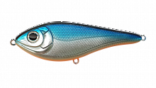 Воблер Джеркбейт Strike Pro Buster Swim Jr, цвет: C551E Blue Chrome, (EG-228A#C551E)