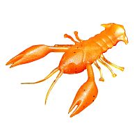 Резина Microkiller рачок 40мм, морковный, 8шт в уп.