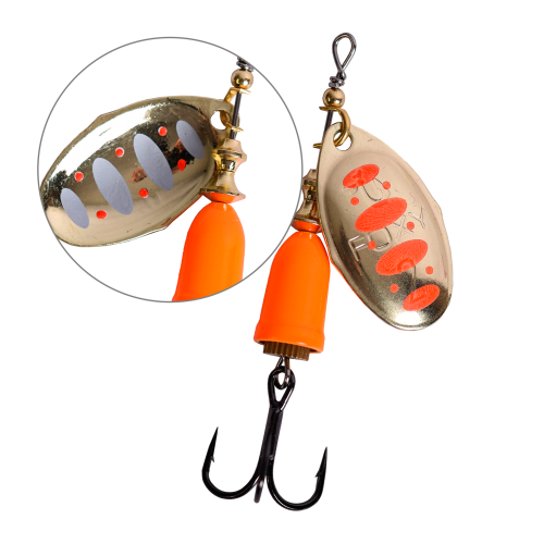 Блесна вращающаяся LureMax Foxy-4 16гр. 005/Or