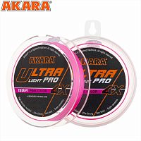 Шнур Akara Ultra Light PRO Pink 150 м 0,12