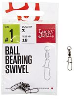 Вертлюги c застеж. и подш. LJ Pro Series BALL BEARING SWIVEL 004 3шт.