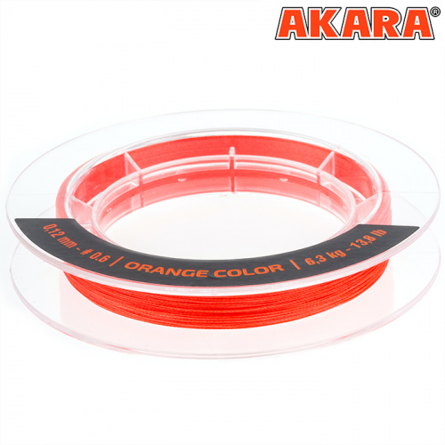 Шнур Akara Ultra Light Orange 100 м 0,06 фото 3