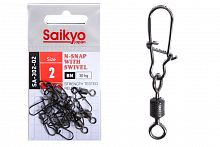 Вертлюг с застежкой Saikyo SA-302-02 - 10 шт (30кг)