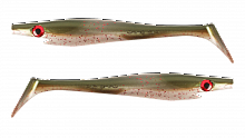 Силиконовая приманка Strike Pro Pig Shad Jr, цвет: Arkansas Shiner, (уп./2шт.), (SP-172C#104)