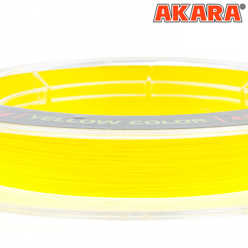 Шнур Akara Ultra Light Yellow 100 м 0,12 фото 4