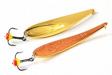 Блесна вертикальная ECOPRO Dancer,70мм, 12гр, G/C, Тройник