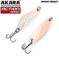 Блесна колеб. Akara Action Series River Trout 55 14 гр. 1/4 oz. Sil-Cu