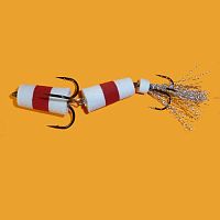 Приманка джиговая ФЛАЖОК 1 бел./крас./бел.