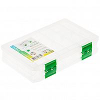 Коробка рыбака двухсторонняя fisherbox 240D (24х15х05)