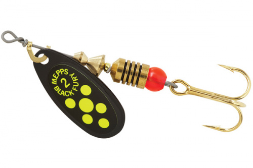 Блесна вращ. Mepps BLACK FURY 2,  Black/Chartreuse