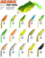 Лягушка Akara Pop-Frog 70 мм 18 гр. (3/5 oz 2,8 in) 8